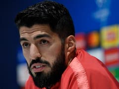 Barcelons Stürmer Luis Suarez ist vor dem Rückspiel bei seinem Ex-Klub Liverpool zuversichtlich (Bild: KEYSTONE/EPA/NEIL HALL)