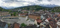 Blick von der Feldkircher Schattenburg zum Alpstein. (Bild: Toni Sieber)