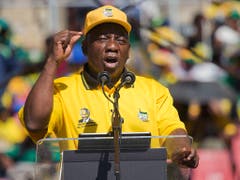 Präsident Cyril Ramaphosa scheint eine zweite Amtszeit sicher. (Bild: KEYSTONE/AP/JEROME DELAY)