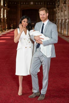 Meghan und Harry seien noch am Überlegen, was den Namen des Babys anbelangt. (Bild: Dominic Lipinski/Pool via AP)