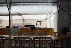 Noch wird aufgebaut. (Bild: Michael Hehli, 8. Mai 2019)