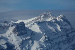 Der Säntisgipfel von der Hohen Buche aus betrachtet. (Bild: Hans Aeschlimann)