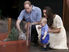 Die Familie auf Australienreise 2014. (Bild: AP Photo/David Gray, Pool)