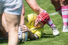 Rugby Frauen: Dangels Luzern - Zürich Valkyries. (Bild: Nadia Schärli, Luzern, 1. Juni 2019)