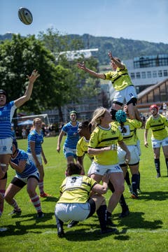 Rugby Frauen: Dangels Luzern - Zürich Valkyries. (Bild: Nadia Schärli, Luzern, 1. Juni 2019)