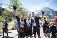 Impressionen von der 10. Austragung des Fisherman's Friend Strongman-Run in Engelberg. (Bild: Roger Grütter, Engelberg, 1. Juni 2019)