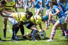 Rugby Frauen: Dangels Luzern - Zürich Valkyries. (Bild: Nadia Schärli, Luzern, 1. Juni 2019)