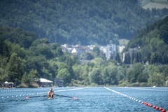 Ruder Europameisterschaft auf dem Rotsee: Impressionen während der Halbfinals am Samstag. (Bild: Pius Amrein, Luzern, 1. Juni 2019)