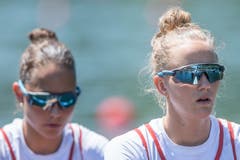 Im Bild der Schweizer Frauen Doppelzweier (Leichtgewichte) mit Frédérique Rol und Patricia Merz. (Bild: Pius Amrein, Luzern, 1. Juni 2019)