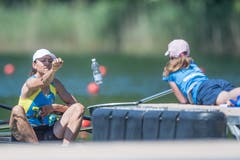 Ruder Europameisterschaft auf dem Rotsee: Impressionen während der Halbfinals am Samstag. (Bild: Pius Amrein, Luzern, 1. Juni 2019)