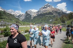 Impressionen von der 10. Austragung des Fisherman's Friend Strongman-Run in Engelberg. (Bild: Roger Grütter, Engelberg, 1. Juni 2019)