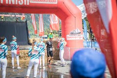 Impressionen von der 10. Austragung des Fisherman's Friend Strongman-Run in Engelberg. (Bild: Roger Grütter, Engelberg, 1. Juni 2019)