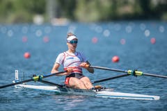 Im Bild der Schweizer Frauen-Einer (Leichtgewichte) mit Sofia Maekin. (Bild: Pius Amrein, Luzern, 1. Juni 2019)