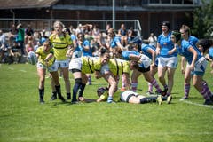 Rugby Frauen: Dangels Luzern - Zürich Valkyries. (Bild: Nadia Schärli, Luzern, 1. Juni 2019)