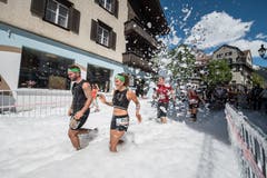Impressionen von der 10. Austragung des Fisherman's Friend Strongman-Run in Engelberg. (Bild: Roger Grütter, Engelberg, 1. Juni 2019)