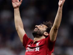 Genau umgekehrte Gefühlslage: Liverpools Matchwinner und Pechvogel des letztjährigen Finals Mohamed Salah (Bild: KEYSTONE/AP/MANU FERNANDEZ)