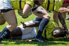 Rugby Frauen: Dangels Luzern - Zürich Valkyries. (Bild: Nadia Schärli, Luzern, 1. Juni 2019)