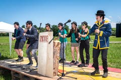 Das Leiterteam bei der Eröffnung. (Bild: Christian H. Hildebrand, Hagendorn, 8. Juni 2019)