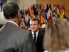 Die Marktwirtschaft muss sozialer werden: Frankreichs Präsident Emmanuel Macron an der ILO-Versammlung in Genf. (Bild: KEYSTONE/SALVATORE DI NOLFI)