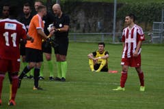 Nach dem Spiel: Grosse Enttäuschung bei Spielertrainer Samuel Lustenberger.
