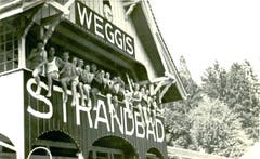 Lido-Eröffnung im Jahr 1919. (Bild: Gemeinde Weggis)