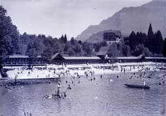 Strandbad Weggis, undatiertes Bild. (Bild: Verein Historisches Archiv Weggis)