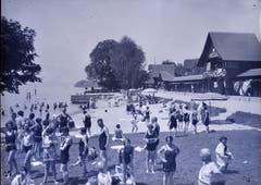 Strandbad Weggis, undatiertes Bild. (Bild: Verein Historisches Archiv Weggis)