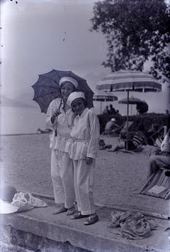 Strandbad Weggis, undatiertes Bild. (Bild: Verein Historisches Archiv Weggis)