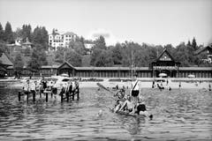 Strandbad Weggis, undatiertes Bild. (Bild: Verein Historisches Archiv Weggis)