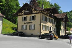 Der Gasthof Gütle am Anfang des Wanderwegs.