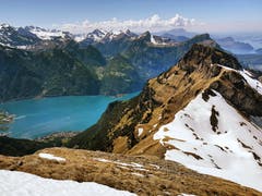 Aussicht vom Diepen Richtung Rophaien und Vierwaldstättersee. (Bild: Sascha Holdener, Diepen, 6. Juni 2019)