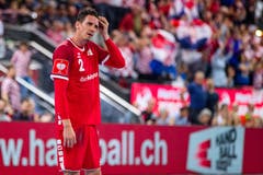Enttäuschung bei Andy Schmid nach dem Spiel. (Bild: Philipp Schmidli, Zug, 12. Juni 2019)