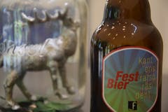 Eigens für die Feier gebraut: das Festbier.