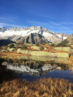 Traumhafter Herbsttag in der Göschneralp. (Bild: Regula Gut, 21. Oktober 2018)