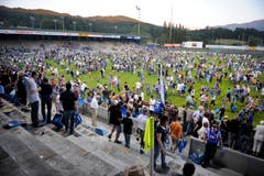 Blick ins Stadion. (Bild: Philipp Schmidli, Luzern, 13. Juni 2009)