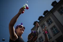 Frauenstreik in St.Gallen. (Bild: Benjamin Manser)