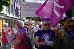 Frauenstreik in Wil. (Bild: Benjamin Manser)