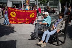 Frauenstreik in St.Gallen. (Bild: Benjamin Manser)