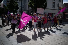 Frauenstreik in Wil. (Bild: Benjamin Manser)