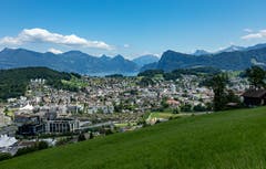Himmelrich – einer der schönsten Aussichtspunkte von Kriens. (Bild: Hardy Konzelmann, Kriens, 14. Juni 2019)