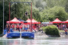 Sport an der Aare. (Bild: Marc Schumacher/freshfocus, Aarau, 15. Juni 2019)