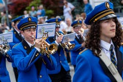 Die Musikgesellschaft Pfeffikon bei der Parademusik. (Bild: Philipp Schmidli, Hergiswil, 15. Juni 2019)