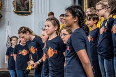 Anspannung vor dem Auftritt. (Bild: Nadia Schärli/Luzerner Zeitung, Hitzkirch, 15. Juni 2019)