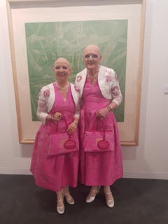 Eva & Adele, Künstlerduo aus Berlin. «Pink ist für uns ein Statement», sagen die Performancekünstler.