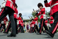 Die Stadtmusik Sursee in Reih und Glied. (Bild: Philipp Schmidli, Hergiswil, 15. Juni 2019)