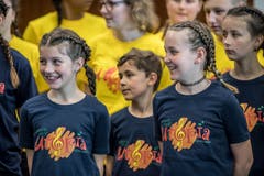 Verschmitztes Lächeln – unisono. (Bild: Nadia Schärli/Luzerner Zeitung, Hitzkirch, 15. Juni 2019)