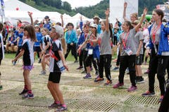 Hier wird tanzend geturnt. (Bild: Marc Schumacher/Freshfocus)