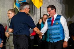 Prädikatübergabe an den Männerchor Hämikon am Innerschweizer Gesangfest am Sonntag, 16. Juni 2019 in Hitzkirch.