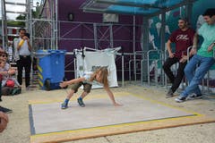 Der 9-jährige Marlo setzte sich als Breakdancer in Szene.