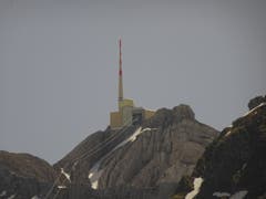 Der Säntis im Saharastaub. (Bild: Stephan Lendi)